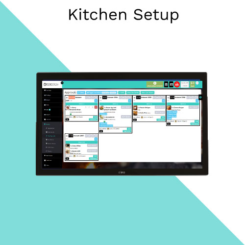 Kitchen Setup (Screens and Printers)